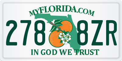 FL license plate 2788ZR