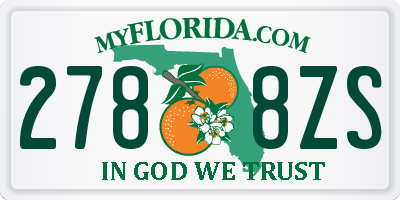 FL license plate 2788ZS