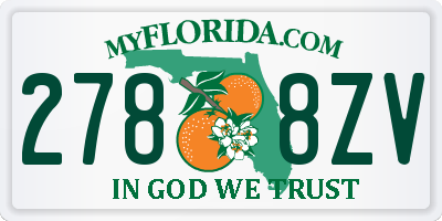 FL license plate 2788ZV
