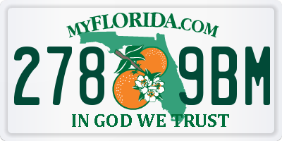 FL license plate 2789BM