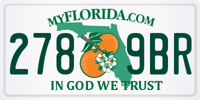 FL license plate 2789BR