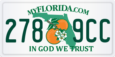FL license plate 2789CC