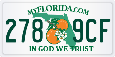 FL license plate 2789CF