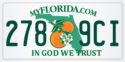 FL license plate 2789CI
