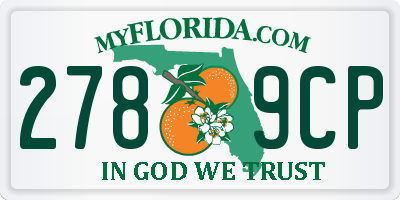 FL license plate 2789CP