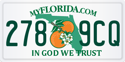FL license plate 2789CQ