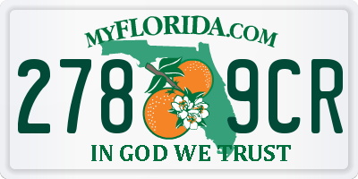 FL license plate 2789CR