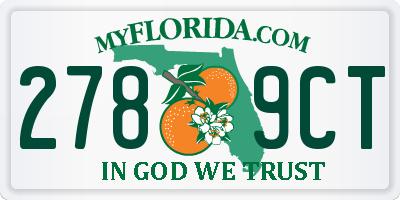 FL license plate 2789CT