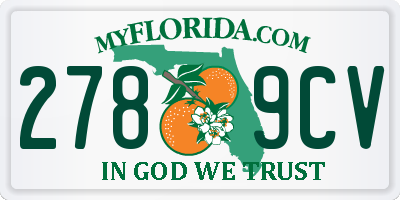 FL license plate 2789CV
