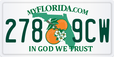 FL license plate 2789CW