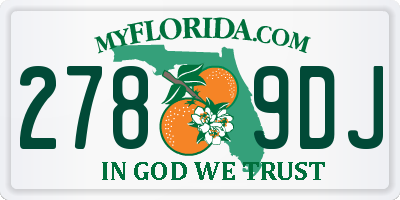 FL license plate 2789DJ
