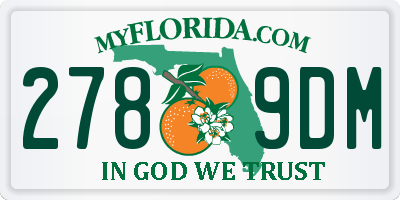 FL license plate 2789DM
