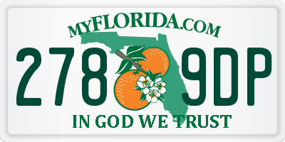FL license plate 2789DP