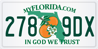 FL license plate 2789DX