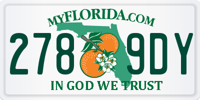 FL license plate 2789DY