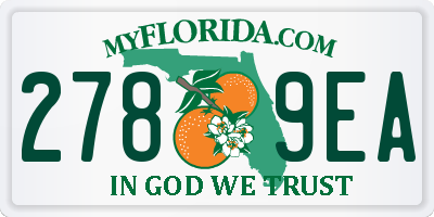 FL license plate 2789EA