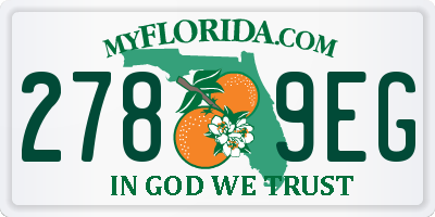 FL license plate 2789EG