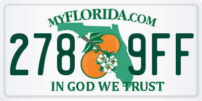 FL license plate 2789FF