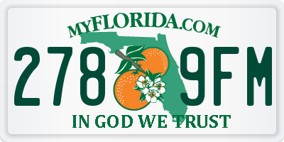 FL license plate 2789FM