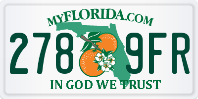 FL license plate 2789FR