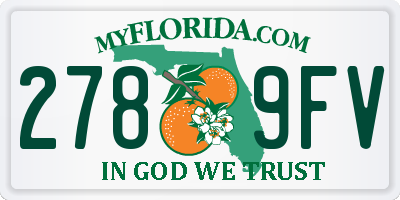 FL license plate 2789FV