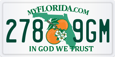 FL license plate 2789GM