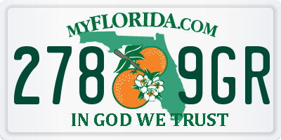 FL license plate 2789GR
