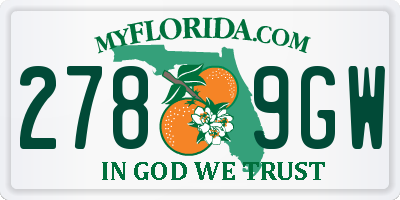 FL license plate 2789GW