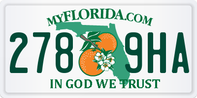 FL license plate 2789HA