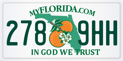 FL license plate 2789HH