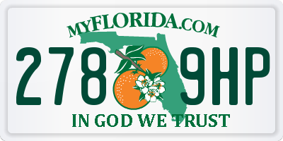 FL license plate 2789HP