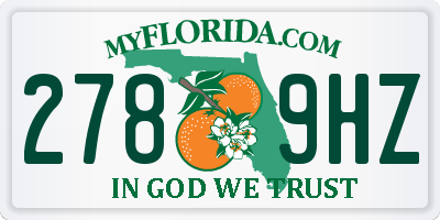 FL license plate 2789HZ