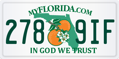 FL license plate 2789IF