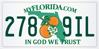 FL license plate 2789IL