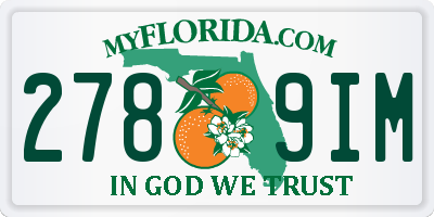 FL license plate 2789IM