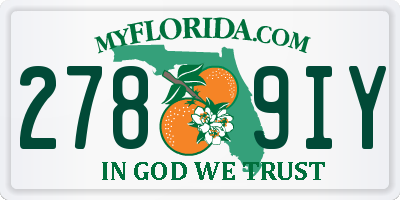 FL license plate 2789IY