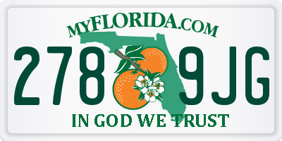 FL license plate 2789JG