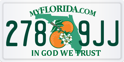 FL license plate 2789JJ