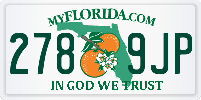 FL license plate 2789JP