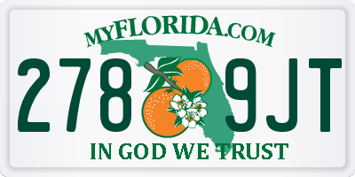 FL license plate 2789JT