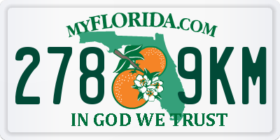 FL license plate 2789KM