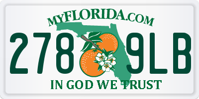 FL license plate 2789LB