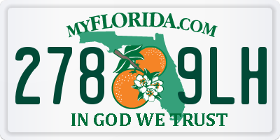 FL license plate 2789LH