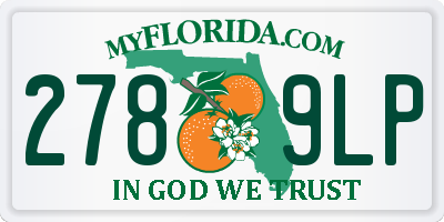 FL license plate 2789LP