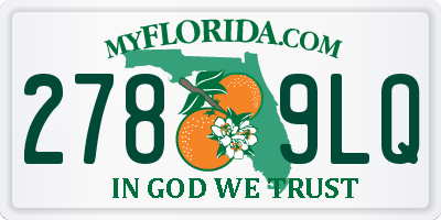 FL license plate 2789LQ
