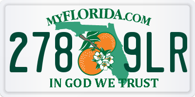 FL license plate 2789LR