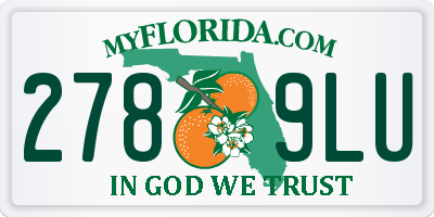 FL license plate 2789LU