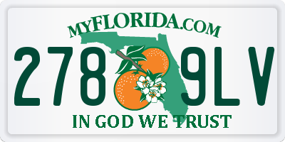 FL license plate 2789LV