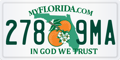 FL license plate 2789MA