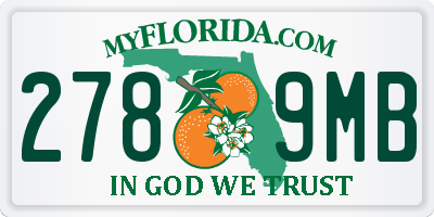 FL license plate 2789MB